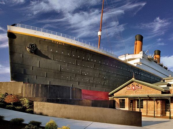exterior of the Titanic Museum Attraction