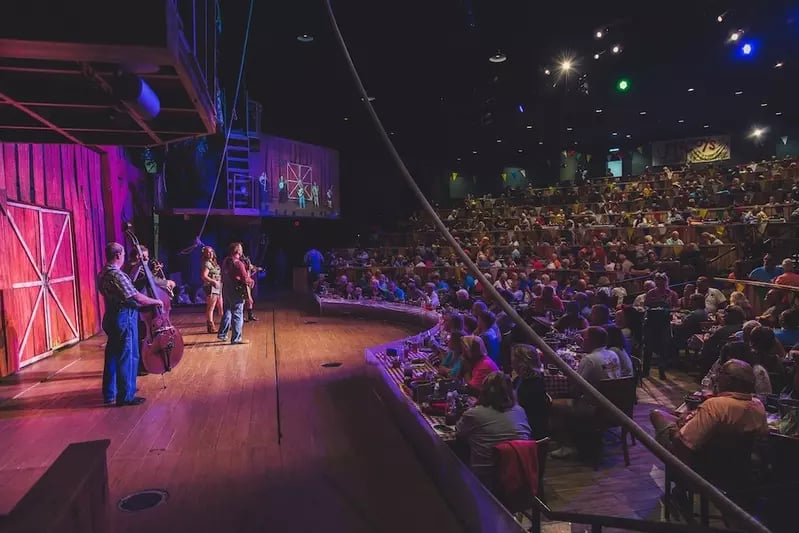 performers during the pre-show at Hatfield