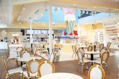 inside of titanic ice cream in pigeon forge