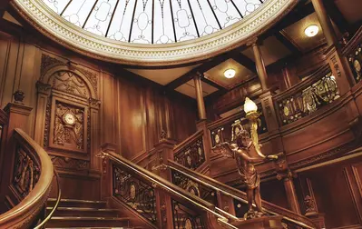 Titanic Staircase in museum attraction