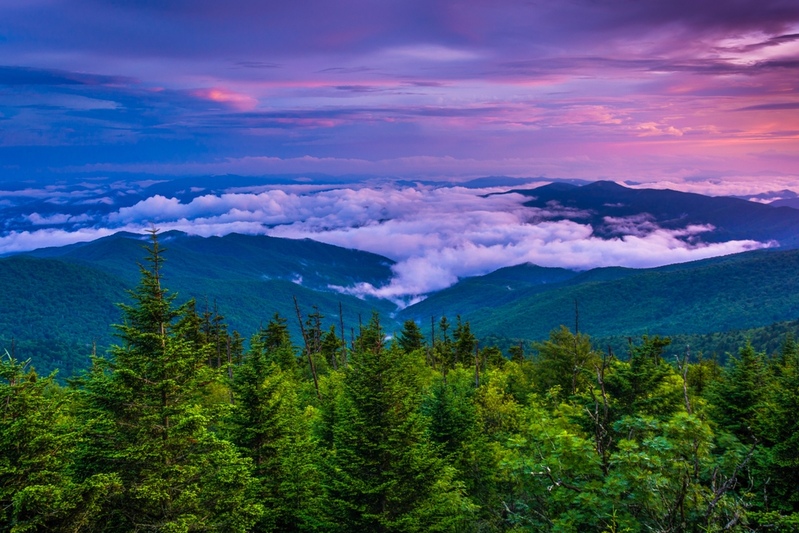 Smoky Mountains at sunrise